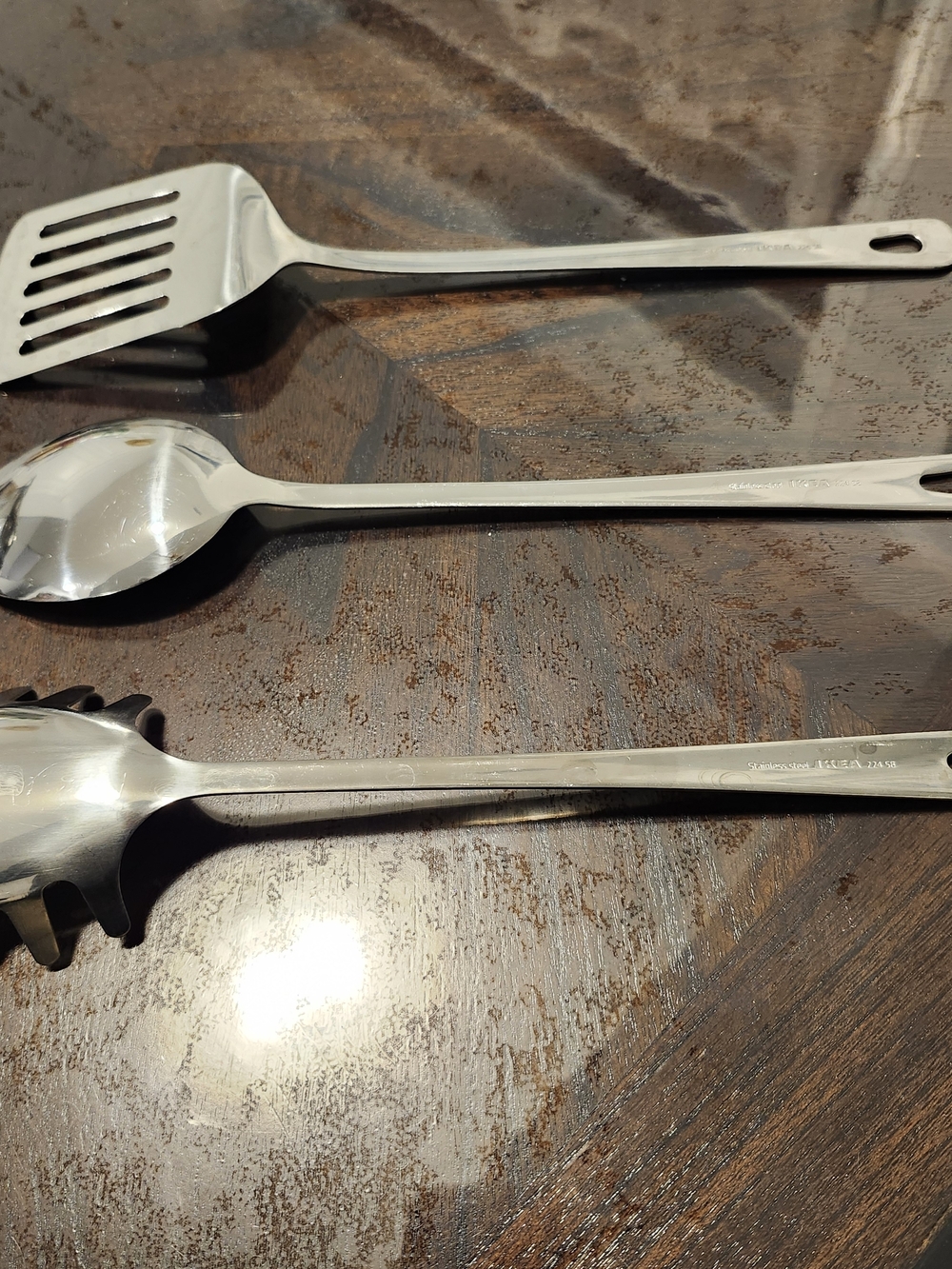 IKEA Stainless Steel Serving Utensils Set Spatula Spoons